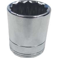 SK Hand Tool 2323 - 23mm 12PT Chrome Socket - 3/8" Drive